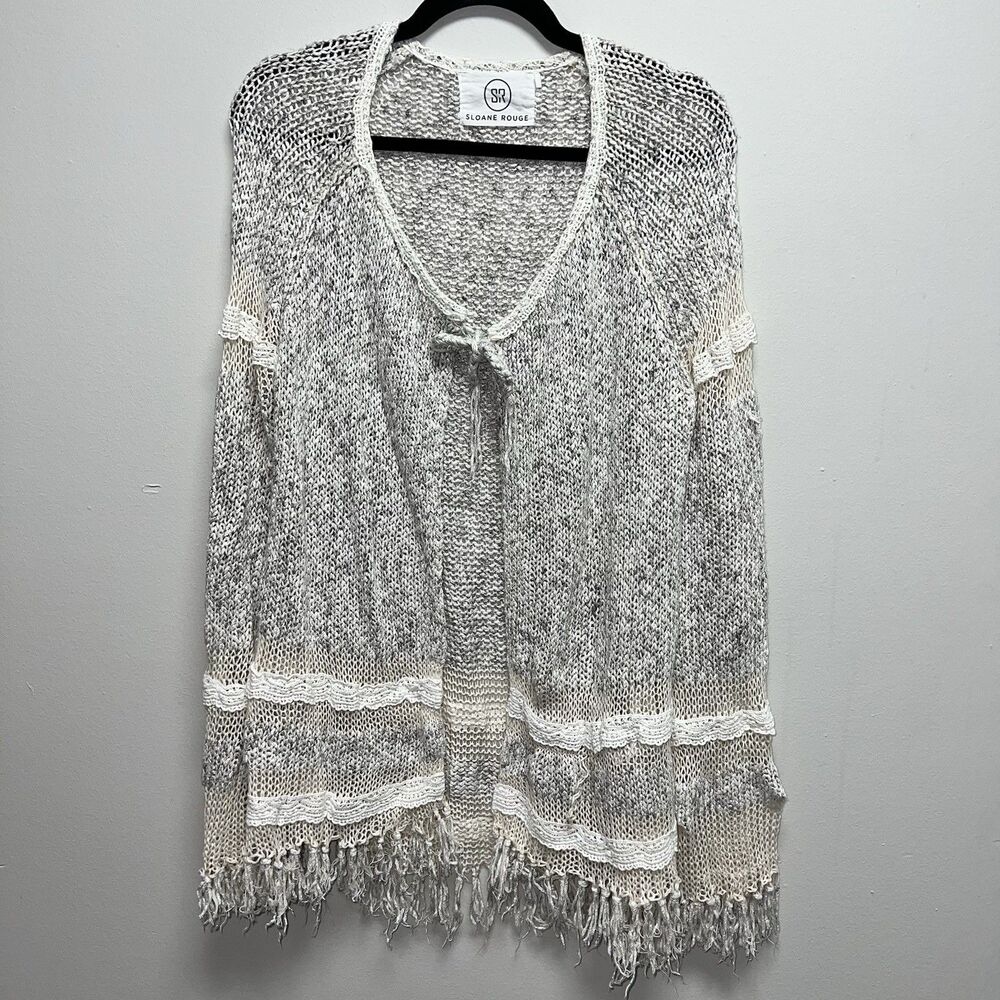 Sloan Rouge boutique Rouge Cozy Cardigan sweater women’s side medium knit marble